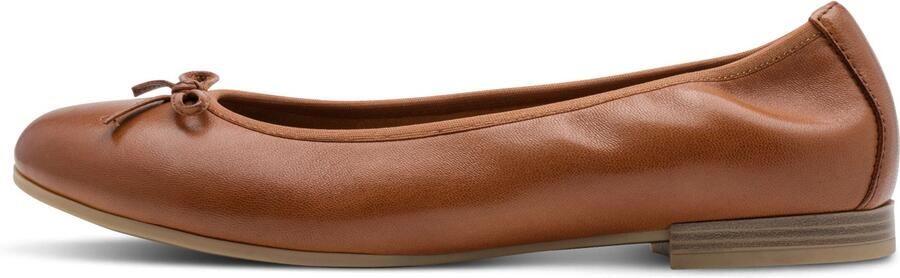 Tamaris Ballerina's Feestelijke schoen trouwschoen flats met mooie metallic glans