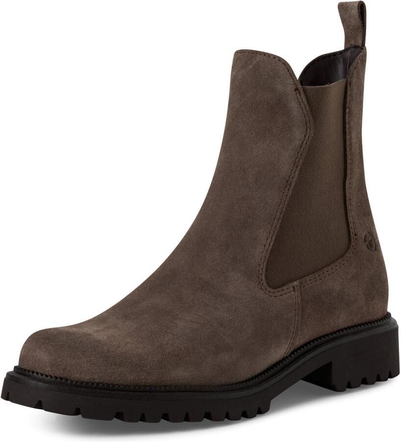 Tamaris dames Chelsea boot leren laarzen enkellaarzen dames M2542741 bruin