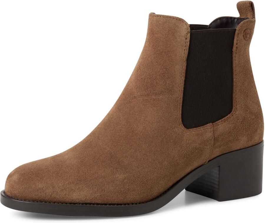 Tamaris Chelsea-boots blokhak laarsje zakelijke schoen in smalle vorm - Foto 2