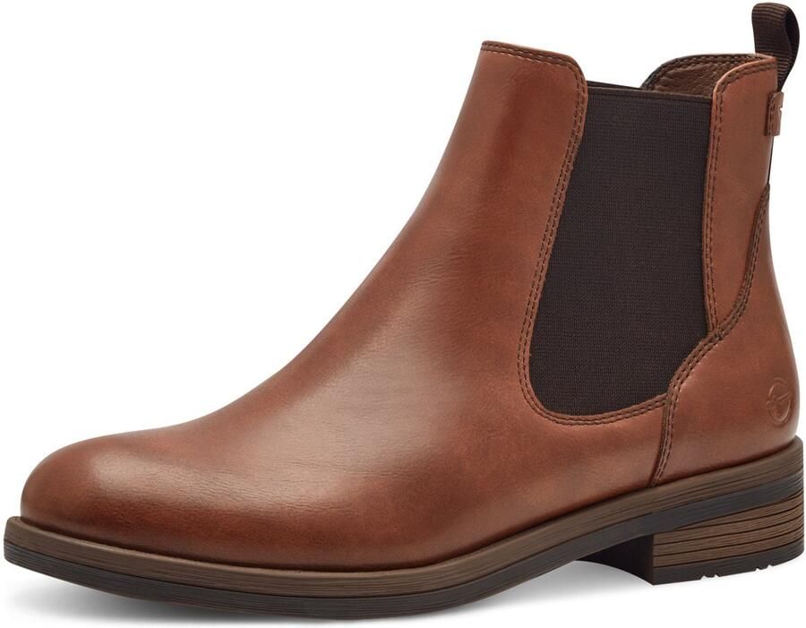 Tamaris Chelsea-boots blokhak laarsjes business schoen instapschoen aantrekband - Foto 2