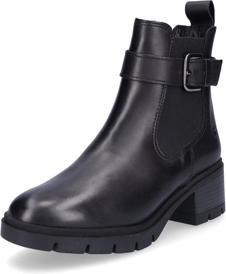 Tamaris Chelsea-boots blokhak enkellaarsjes instaplaarzen met siergesp - Foto 2