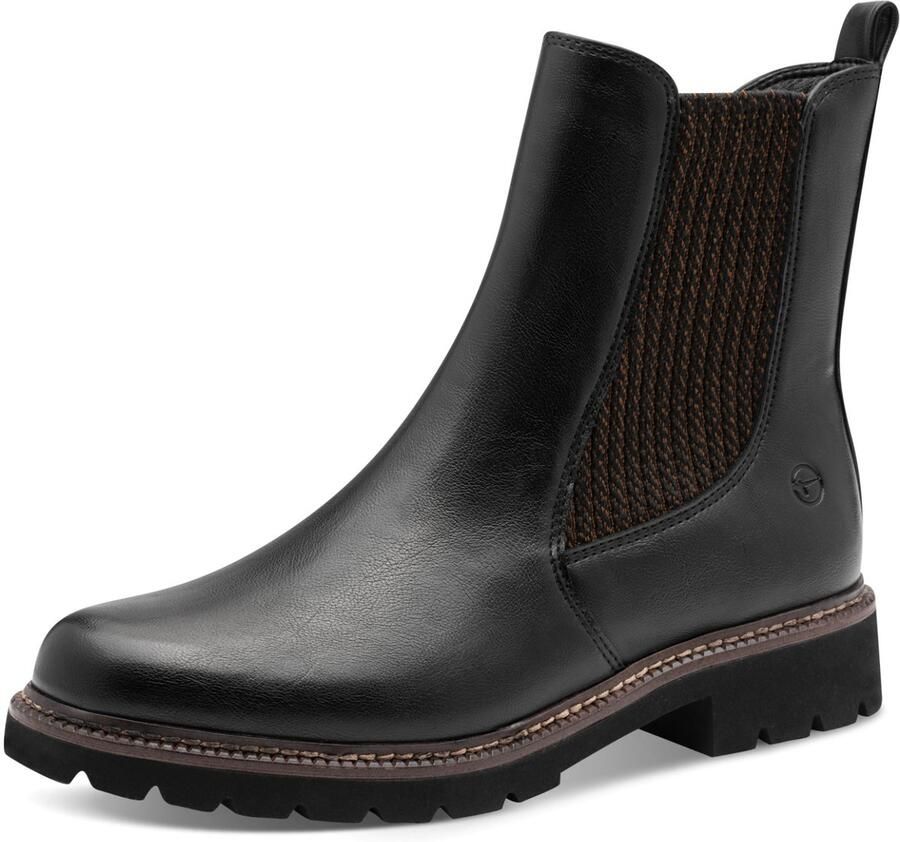 Tamaris Chelsea-boots business schoen instapschoen enkellaarsjes met stretchinzetten