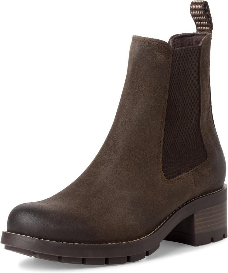 Tamaris Klassieke Chelsea Boot voor dames in mocca
