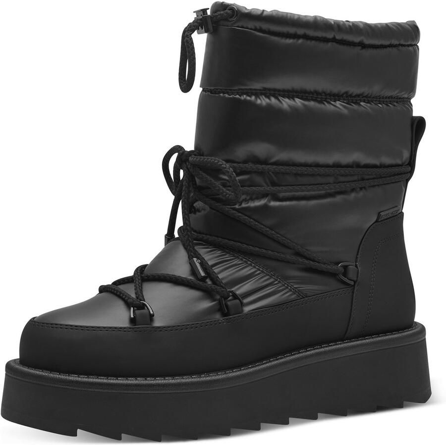 Tamaris dames enkellaars 1-26836-41 007 laarzen warme voering zwart