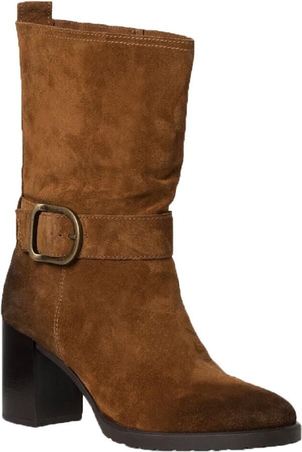 Tamaris Stijlvolle leren enkellaars met westernlook Zwart Dames - Foto 3