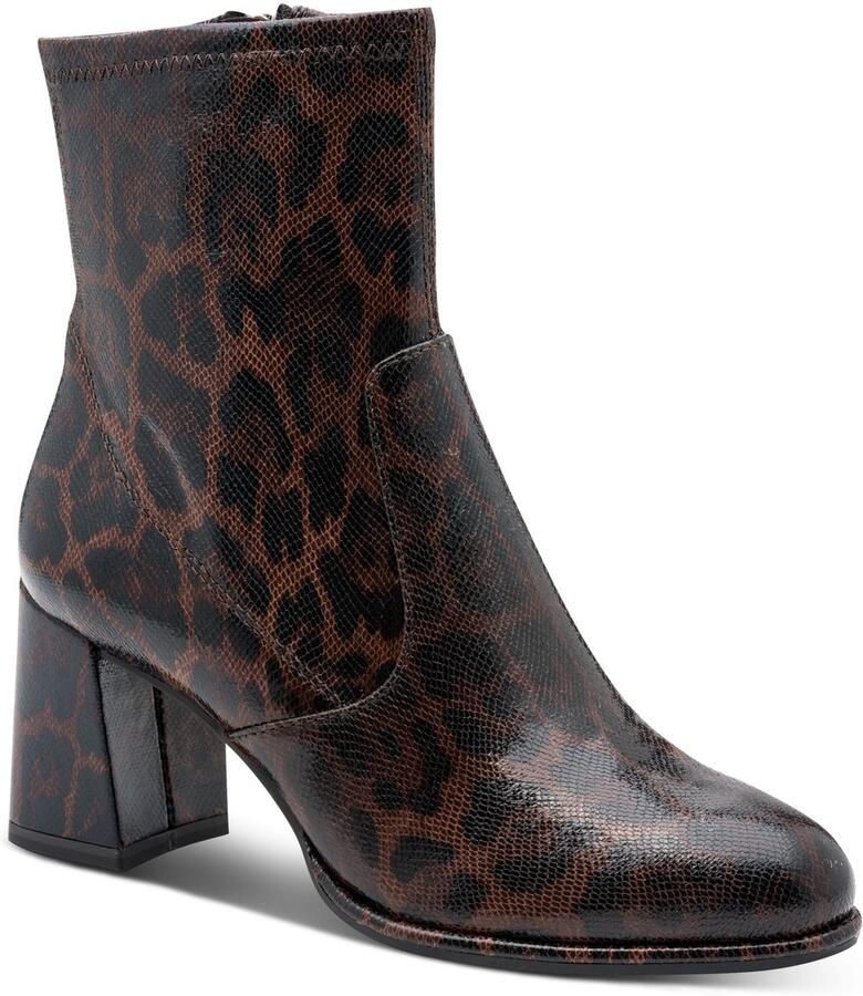 Tamaris dames textiel enkellaars 1-25057-43-389 Laars Bruine luipaard