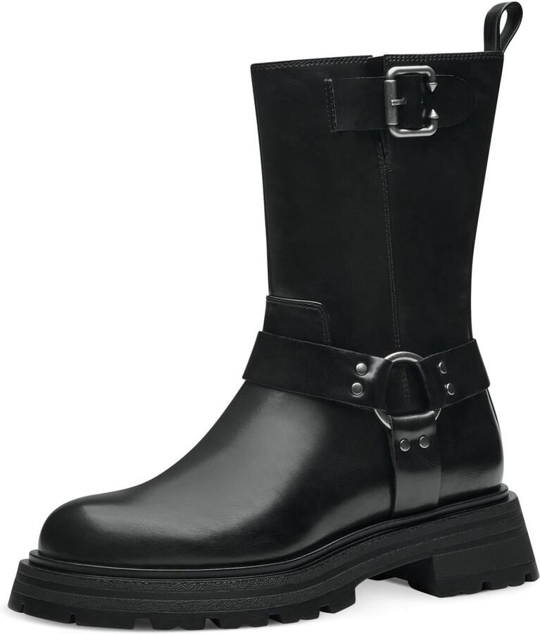 Tamaris Bikerboots met sierband en metalen ring verstelbare gesp - Foto 2