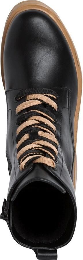 Tamaris Hoge veterschoenen met contrastkleurige loopzool