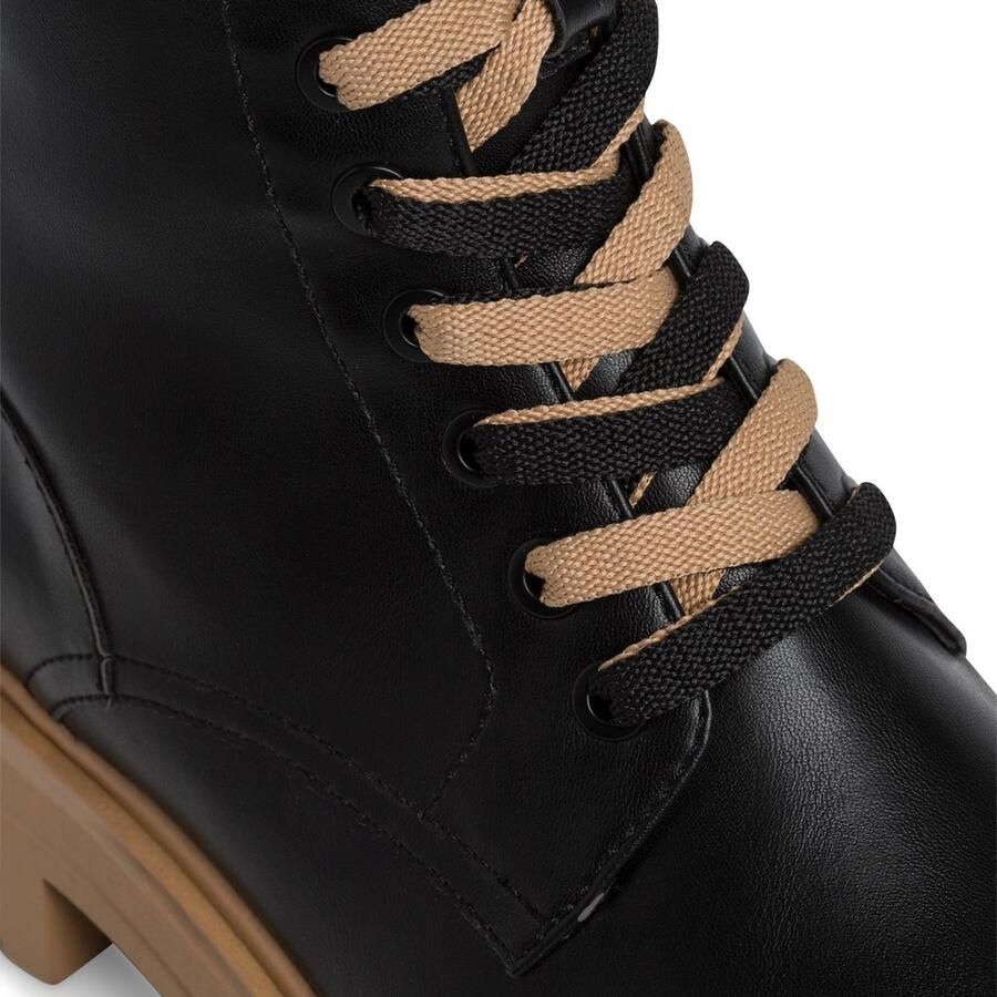 Tamaris Hoge veterschoenen met contrastkleurige loopzool - Foto 2