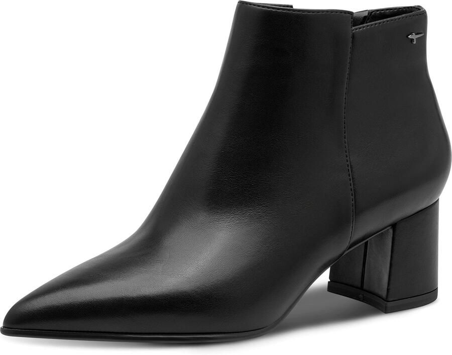 Tamaris dames enkellaarsjes 1-25023-47-001 zwart
