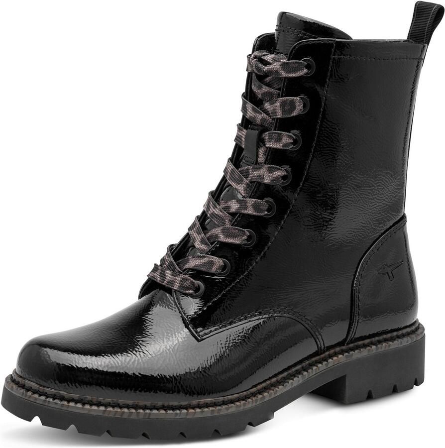 Tamaris dames enkellaarsjes 1-25231-47-018 dameslaarzen Lace Boot zwart