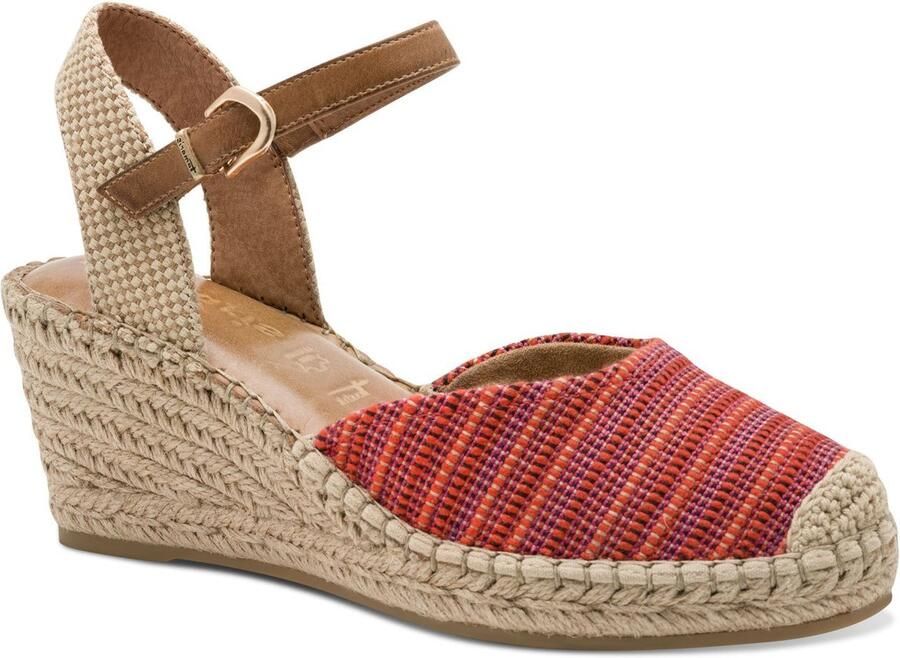 Tamaris Sleehaksandaaltjes plateau zomerschoen met gesloten teengebied