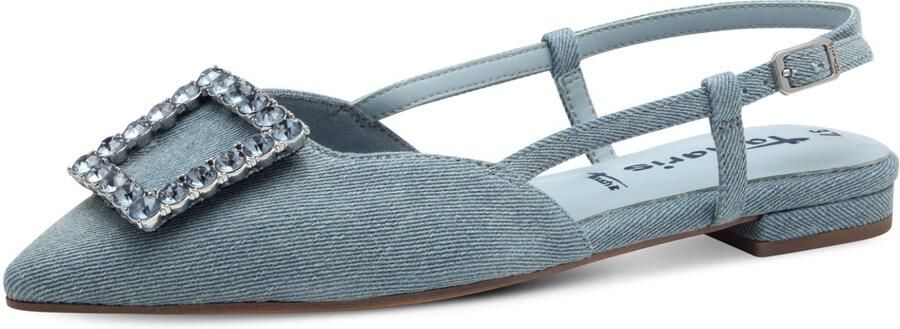 Tamaris Slingback pumps blokhak zomerschoen met chique sierelement - Foto 2