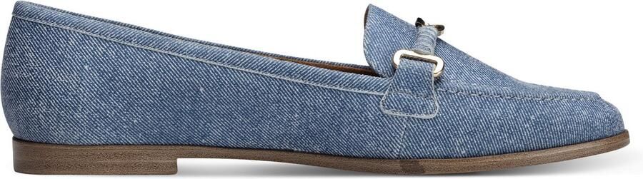 Tamaris Blauwe Denim Mocassins met Gespdetail