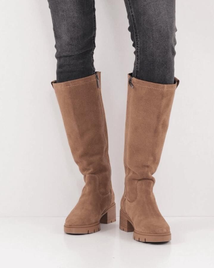 Tamaris Laarzen blokhak lange laars met touch it-uitrusting