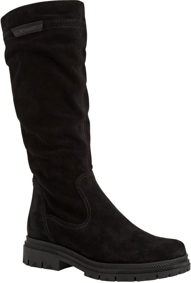 Tamaris Laarzen blokhak lange laarzen met slouchy plooien op de schacht