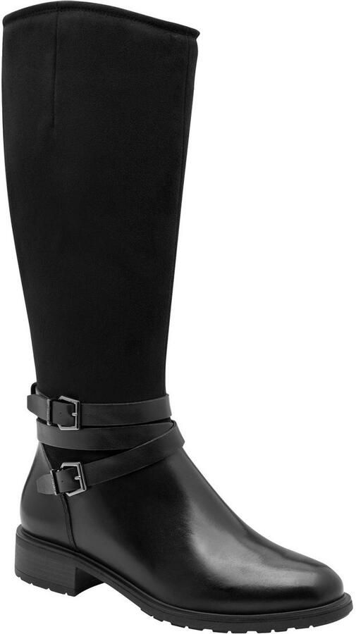 Tamaris Laarzen blokhak lange laars met touch it-uitrusting