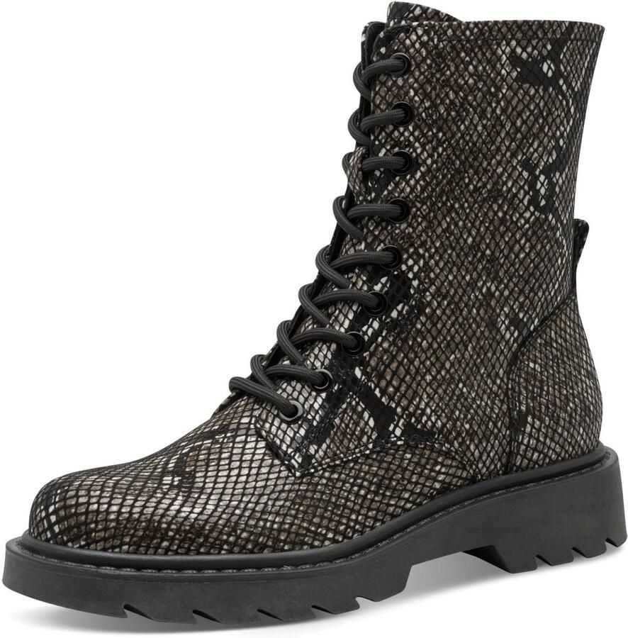 Tamaris dames laarzen 1-25918-43 073 vegan M2590841 Zwart Slang
