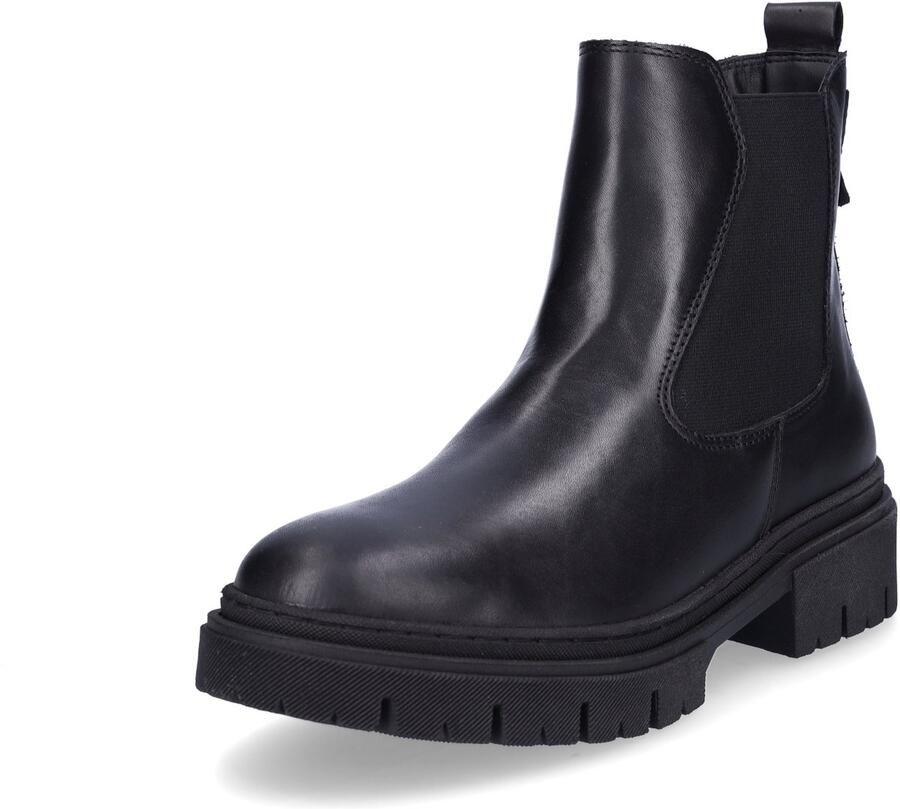 Tamaris dames chelsea boot leren laarzen enkellaars vrouwen leer M2590243 zwart - Foto 2
