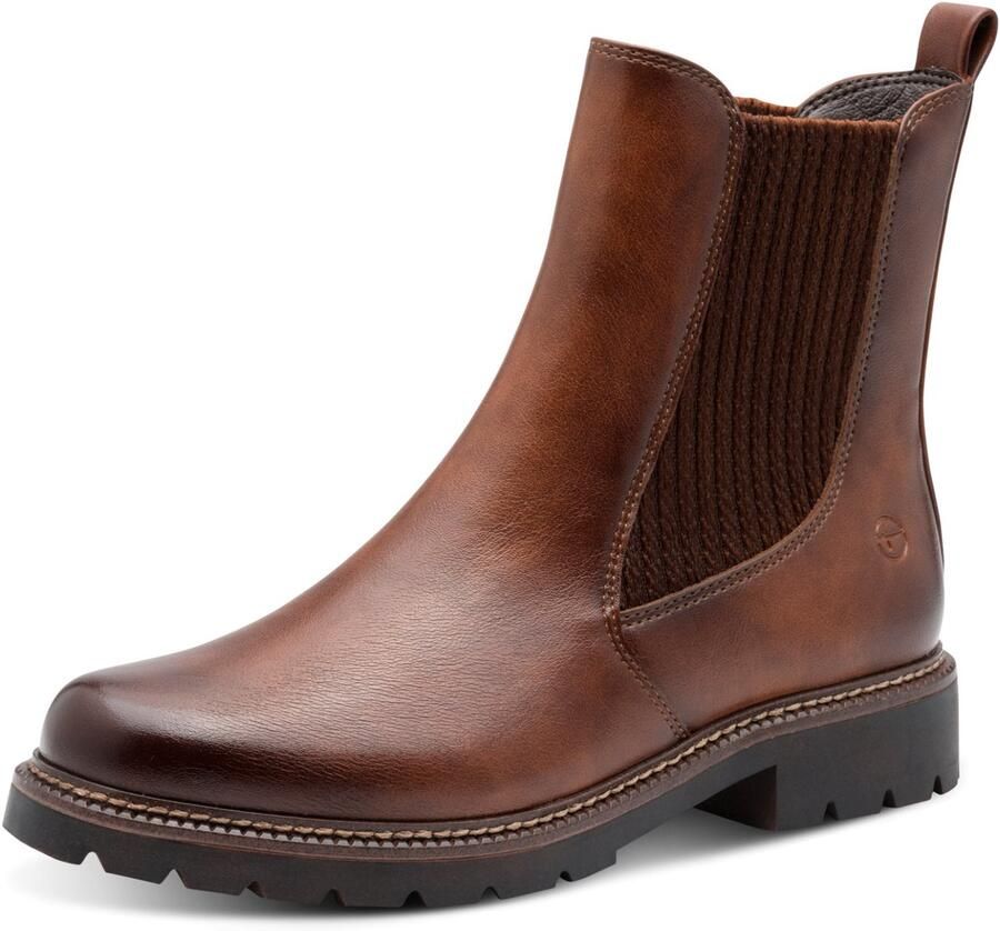 Tamaris Chelsea-boots business schoen instapschoen enkellaarsjes met stretchinzetten
