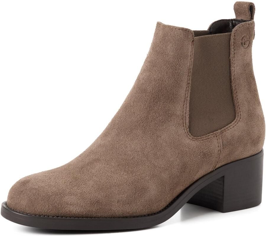 Tamaris Chelsea-boots blokhak laarsje zakelijke schoen in smalle vorm