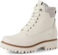 Tamaris dames leren enkellaars 1-26224-45 109 laarzen M2622445 wit - Wit