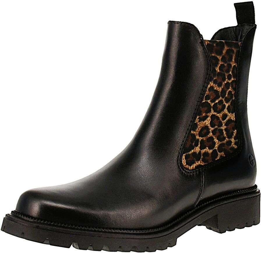 Tamaris Chelsea-boots blokhak instaplaarzen korte laarzen stretchinzetten aan beide zijden - Foto 8