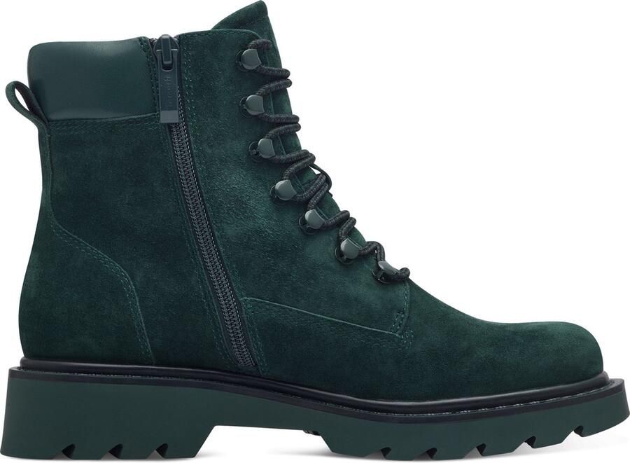 Tamaris Veterlaarzen 'Schnürstiefelette Damen 1-25909-41 700 Echtleder in grün' groen