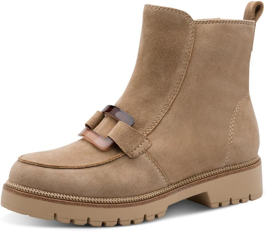 Tamaris dames enkellaars Mid Cut Boot 1-25435-45 40 Laarzen M2543545 Beige
