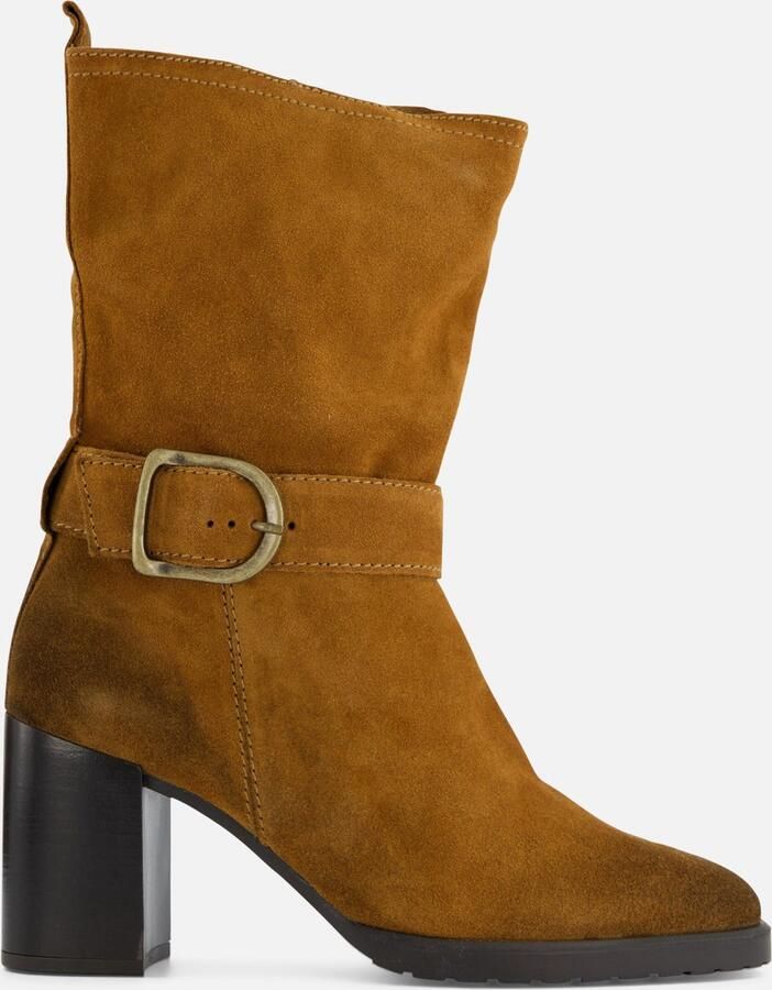 Tamaris Stijlvolle leren enkellaars met westernlook Zwart Dames - Foto 4