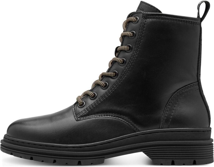 Tamaris Hoge veterschoenen blokhak veterlaarsje in trendy used look
