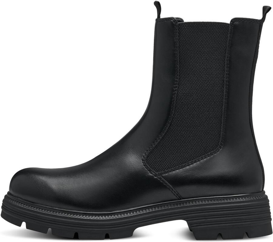 Tamaris Comfortabele Vegan Chelsea Boot Black Dames