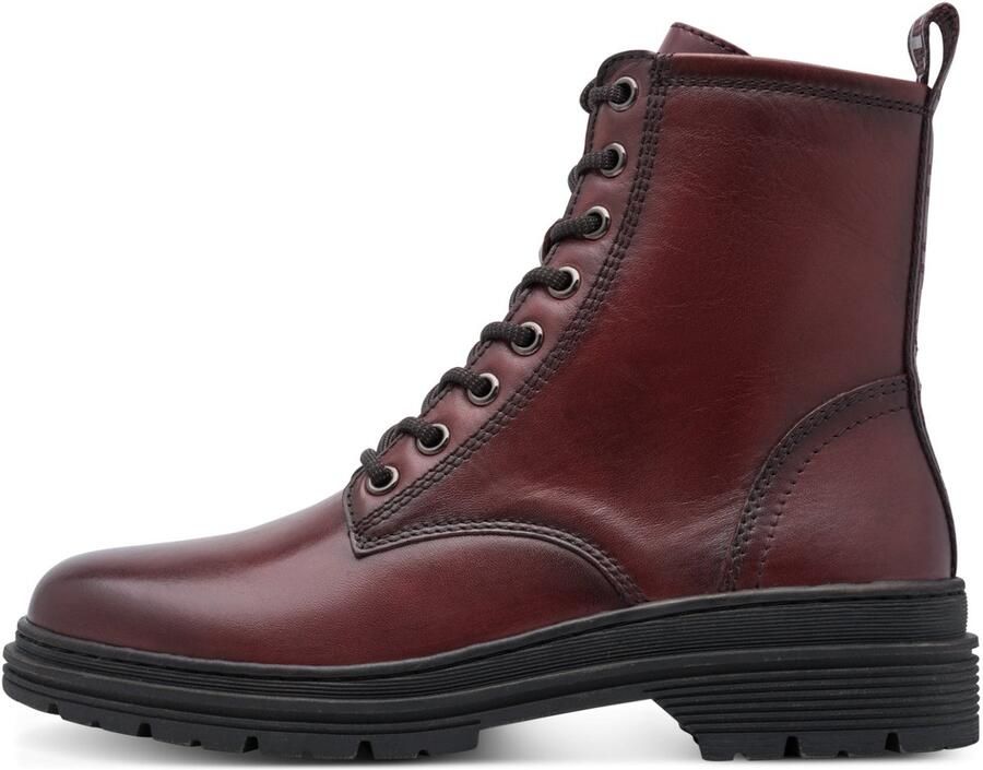 Tamaris Hoge veterschoenen blokhak veterlaarsje in trendy used look