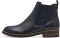 Tamaris Chelsea-boots blokhak laarsjes business schoen instapschoen aantrekband - Blauw