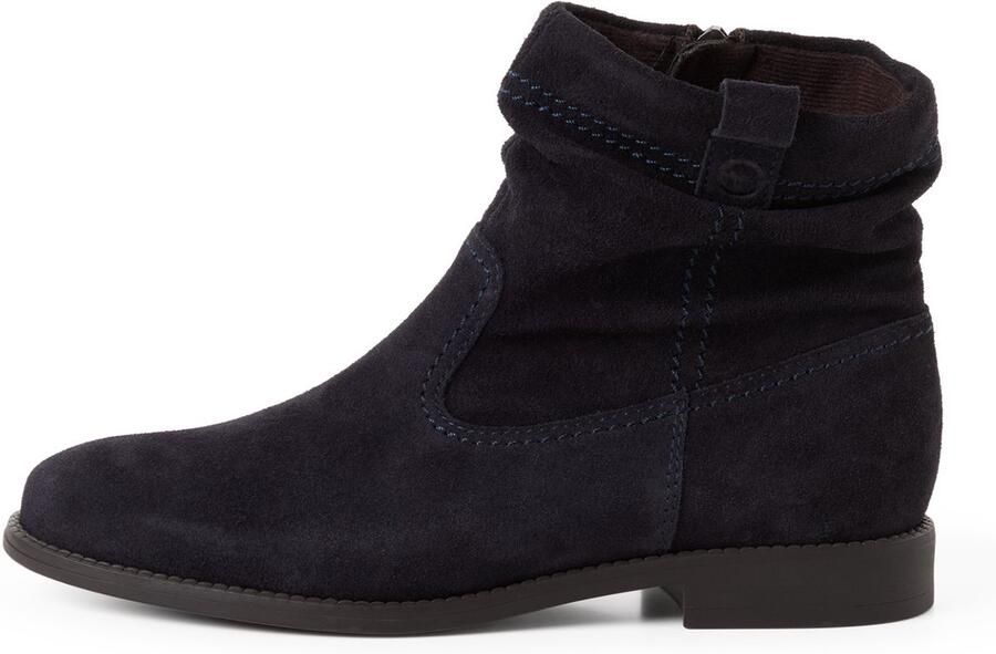 Tamaris Laarsjes blokhak laarzen met plooien in slouchy look
