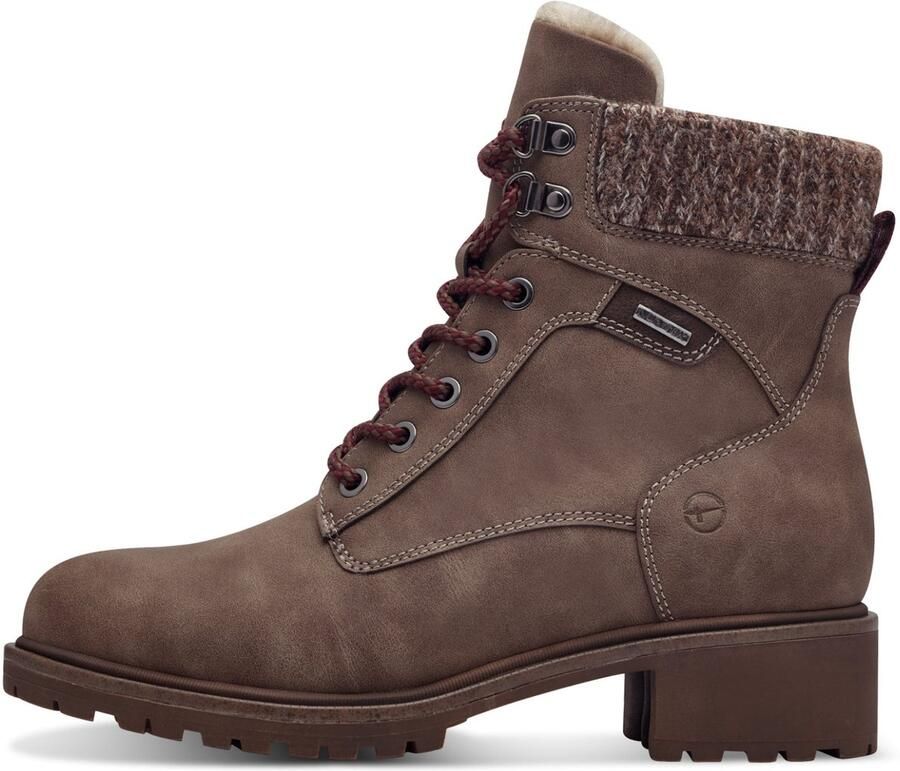 Tamaris Winterlaarzen blokhak veterschoenen winter enkellaars met duo tex-uitrusting - Foto 2