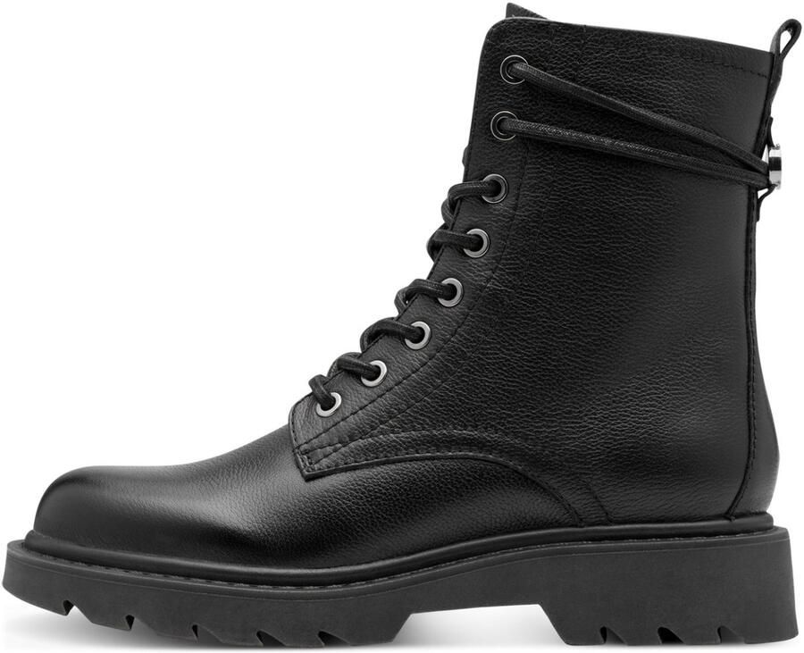 Tamaris Veterlaarsjes blokhak veterboots met schachtomwikkelende veters - Foto 2