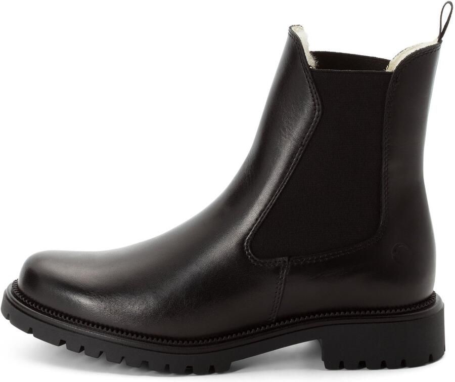 Tamaris Winterlaarzen blokhak chelseaboots instap schoen met warm voering