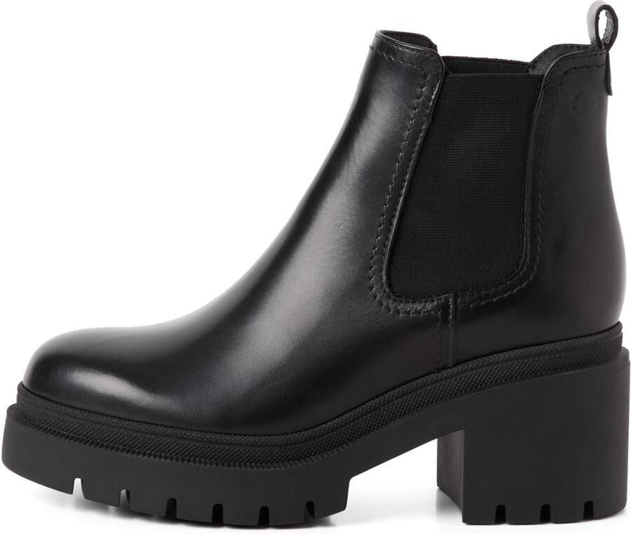 Tamaris dames chelsea boot leren laarzen enkellaars vrouwen leer M2545941 zwart - Foto 3