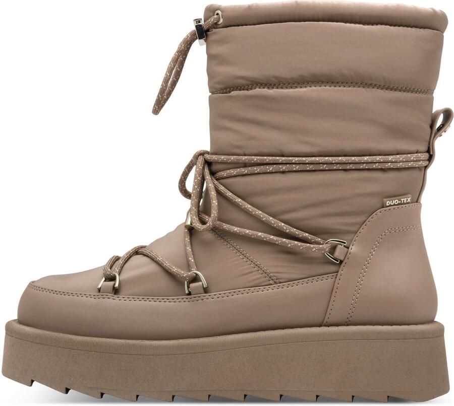 Tamaris dames winter enkellaarsjes 1-26846-45 341 Warm voering Taupe