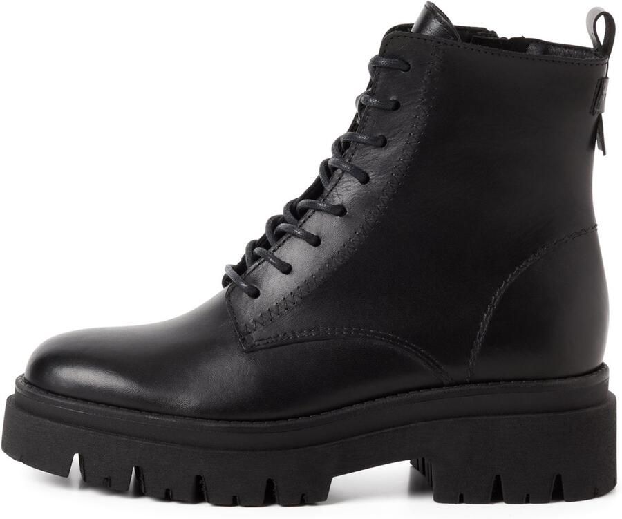 Tamaris Veterlaarsjes blokhak veterboots met touch it-uitvoering