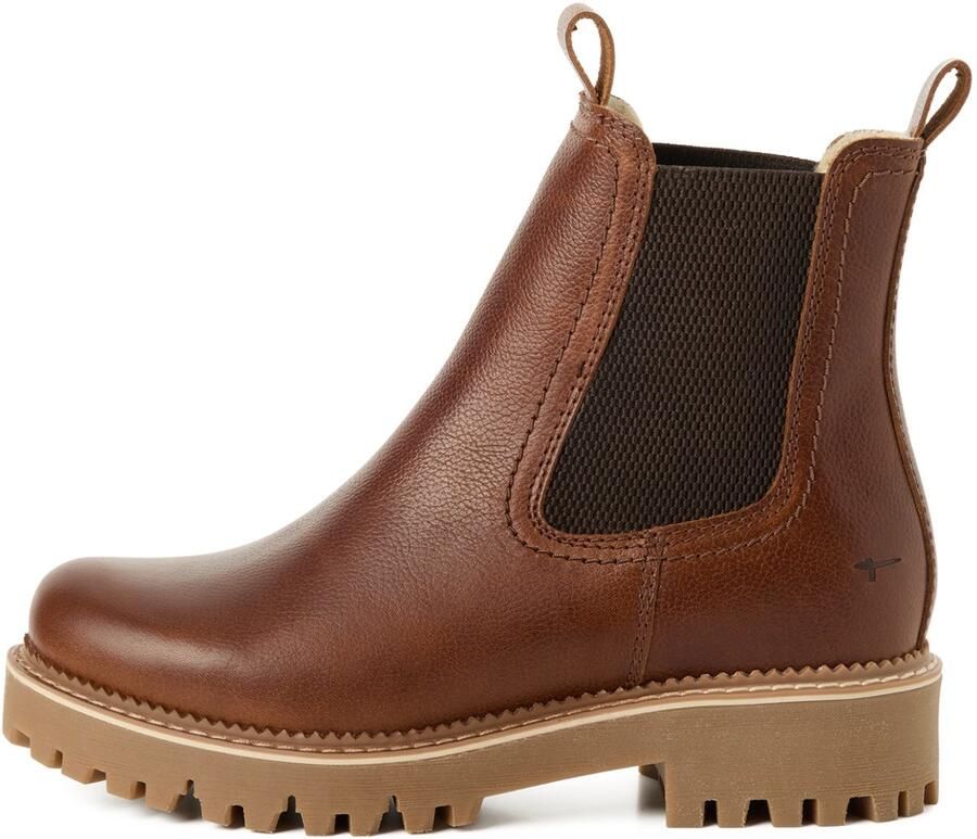 Tamaris dames leren Chelsea-laars 1-26494-45-305 Warm voering M2649445 Bruin