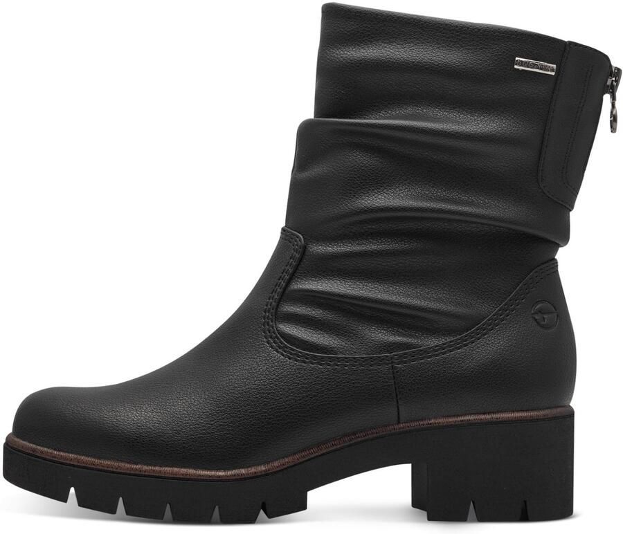 Tamaris Winterlaarsjes hakken winterlaarzen met plooien aan de slouchy schacht