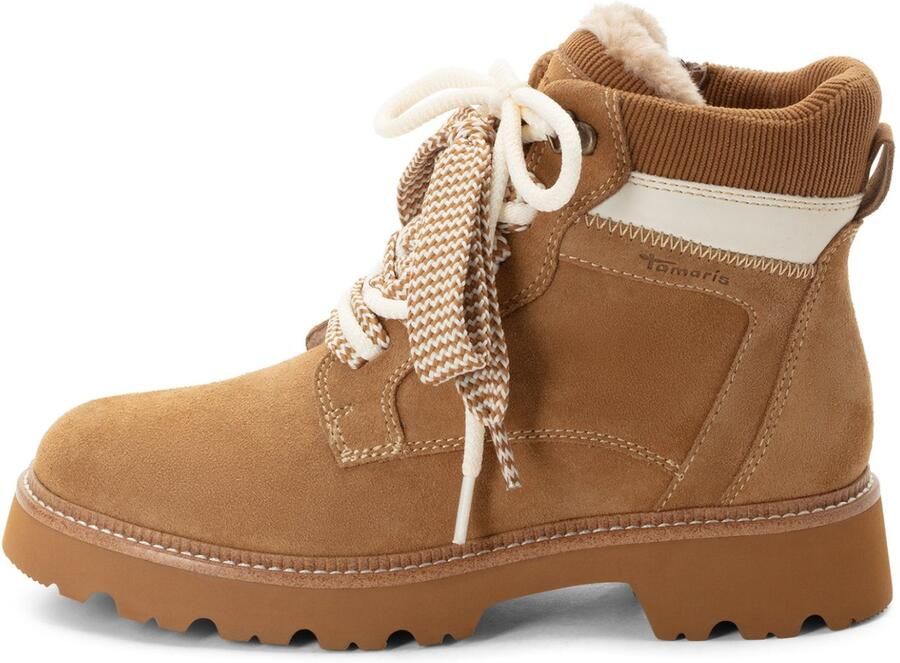 Tamaris Veterlaarsjes lichtbeige sepia