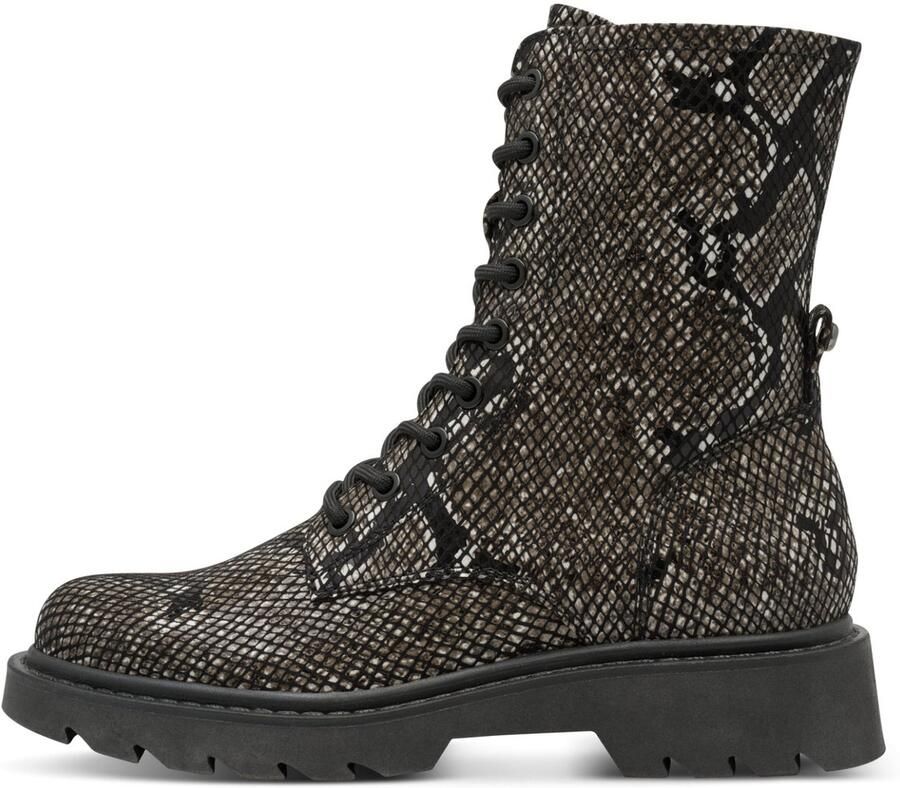 Tamaris dames laarzen 1-25918-43 073 vegan M2590841 Zwart Slang