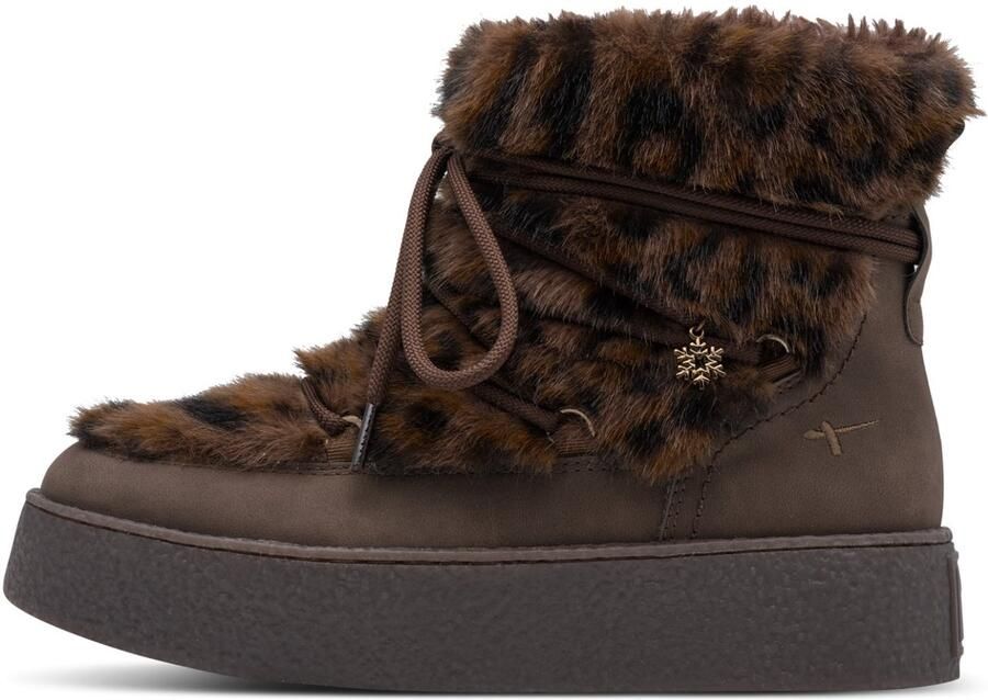 Tamaris Snowboots bruin chocoladebruin zwart