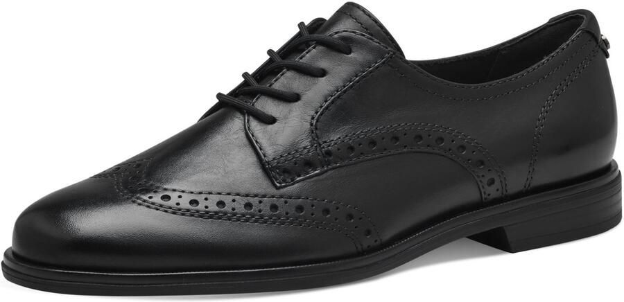 Tamaris Veterschoenen blokhak businessschoen lage schoen met lyra-perforatie - Foto 2