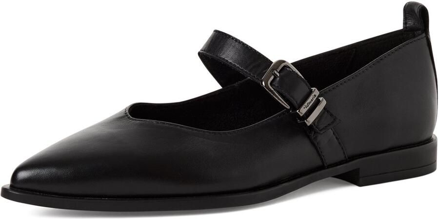 Tamaris dames leren ballerina 1-22102-46-003 damesschoenen zwart - Foto 2