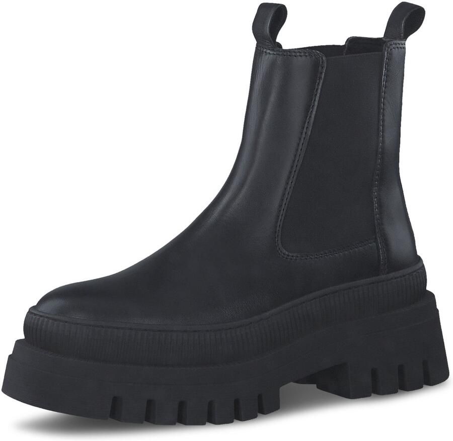 Tamaris dames leren Chelsea boot 1-25494-41 003 warme laarzen M2549441 zwart - Foto 2
