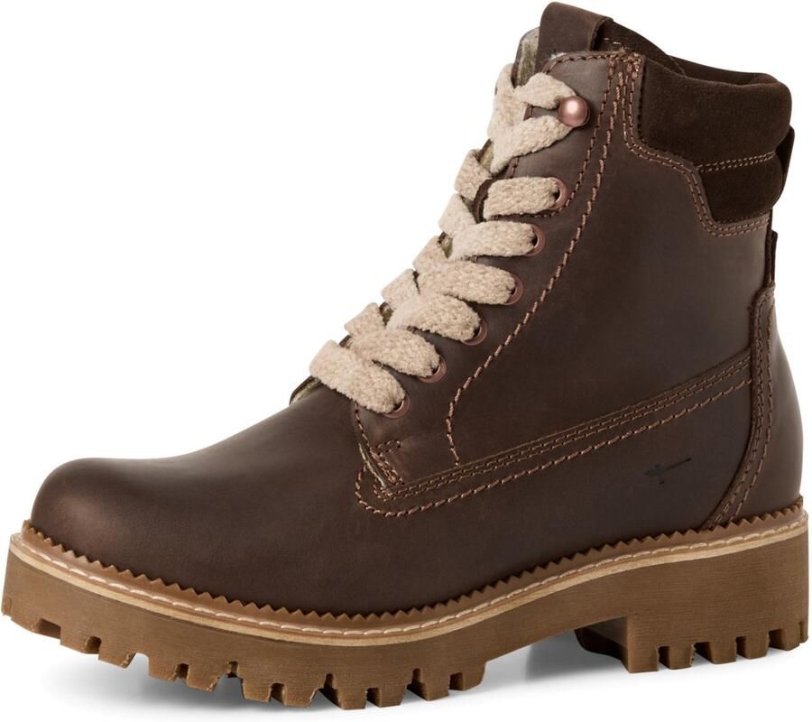 Tamaris Winterlaarzen veterboots outdoorschoen met primaloft-uitvoering